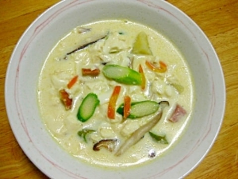 豆腐とたっぷり野菜のクリームスープ